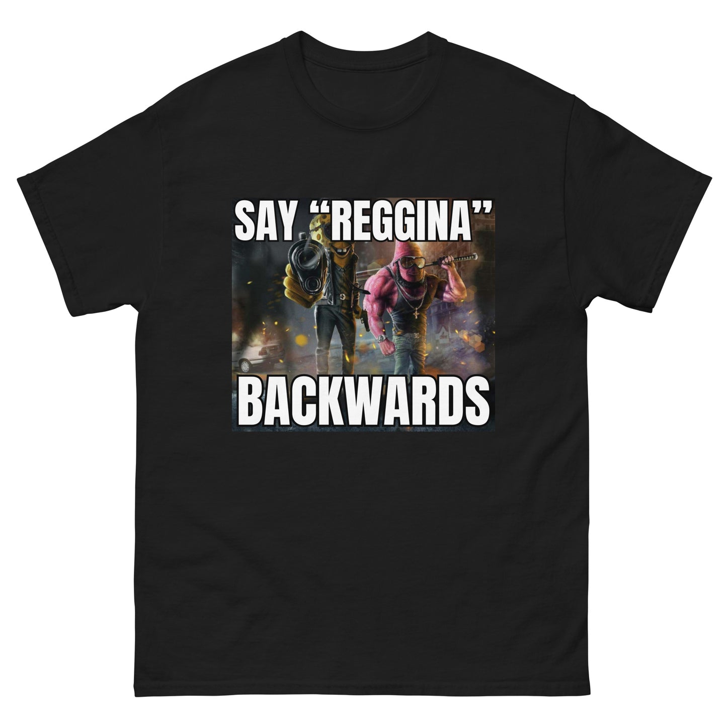 say "reggina" backwards.